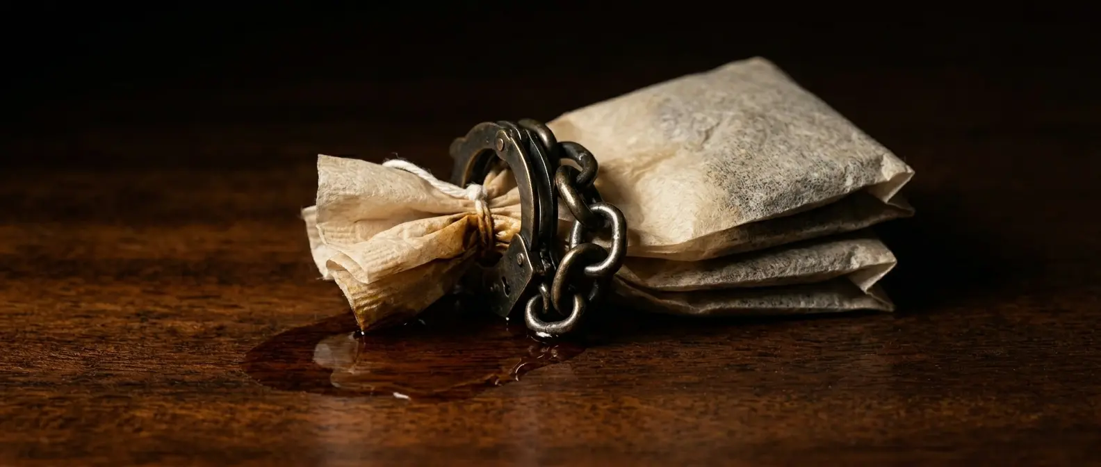 Two bags. One cuff. One already split.